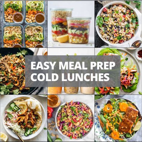 Easy Meal Prep Cold Lunches for Work - The Lean Green Bean