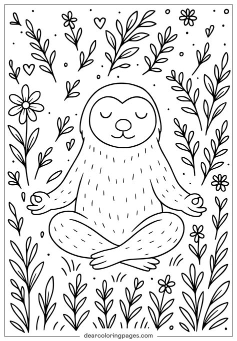 Easy Mindfulness Coloring Pages