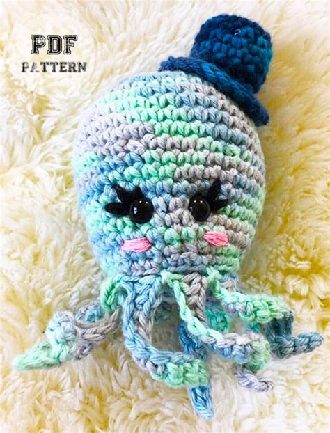 Easy Octopus with Hat Crochet PDF Free Pattern