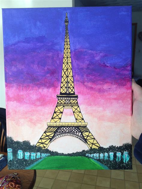 Easy Paintings Of The Eiffel Tower