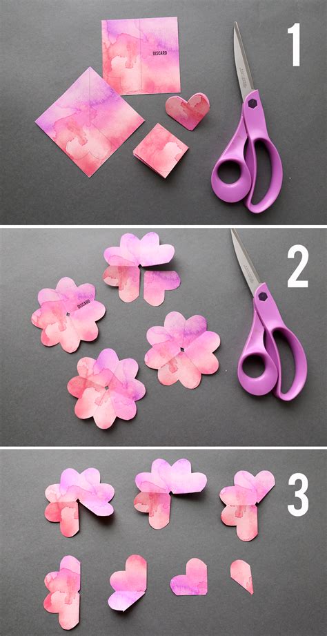 Easy Paper Roses For Flower Templates
