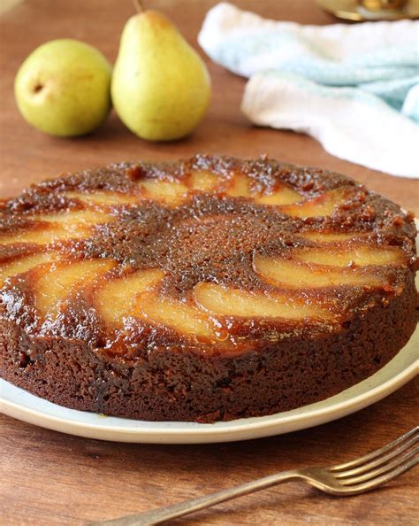 Easy Pear And Ginger Upside Down Cake - Recipe Winners