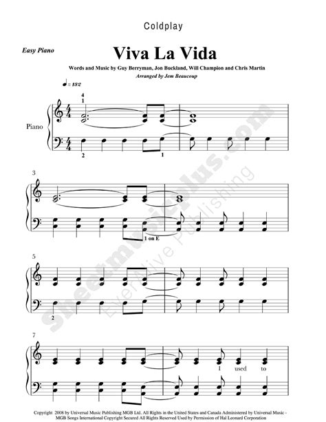 Easy Piano Songs Sheet Music Free