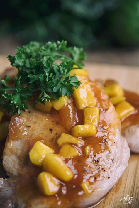 Easy Pork Chops Recipe: 5-Ingredient Pork Chops Mango Chutney Recipe