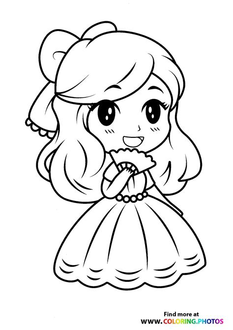 Easy Princess Coloring Pages