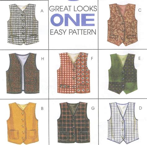 Easy Printable Vest Pattern