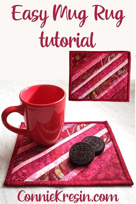 Easy Quilted String Mug Rug Tutorial Freemotion by the River