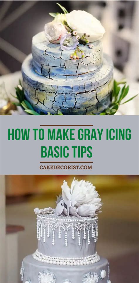 Easy Recipe How to Make Gray Icing Basic Tips Cake Decorist