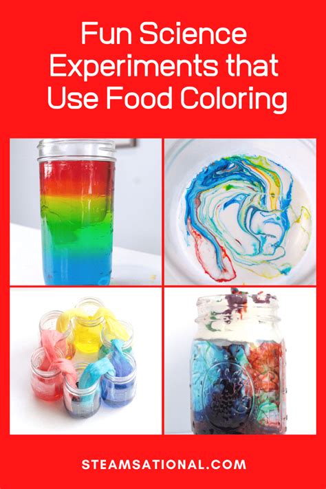 Easy Science Experiments with Food Coloring