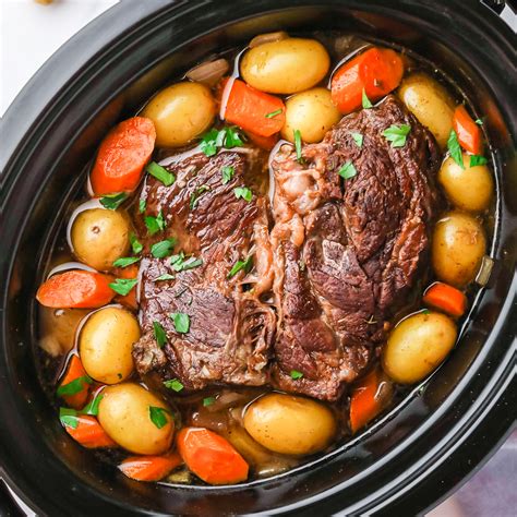 Easy Slow Cooker Pot Roast One Pot Recipes