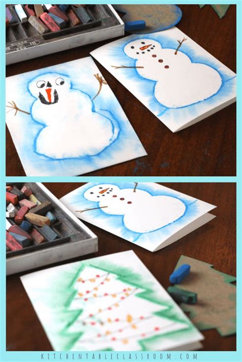 Easy Snowman Drawing with Chalk Pastels - The …