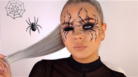 Easy Spider Illusion Halloween Makeup Tutorial - YouTube