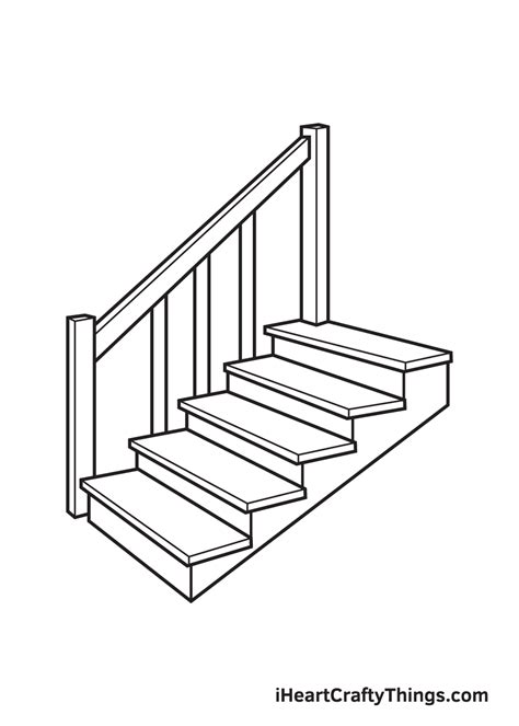 Easy Stairs Drawing