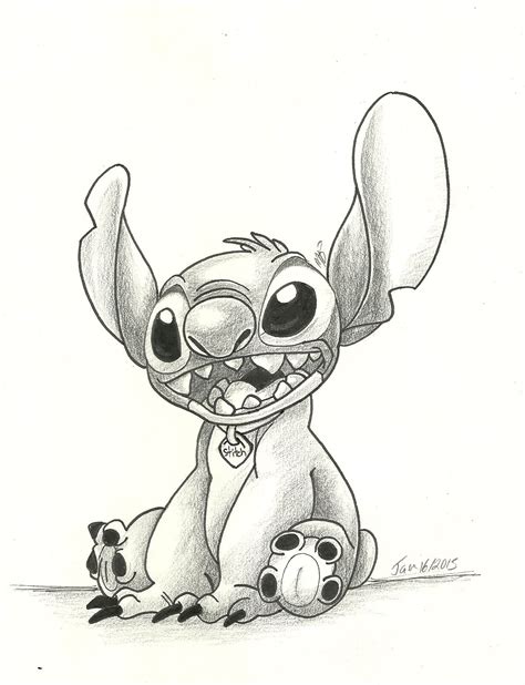 Easy Stitch Pencil Drawing