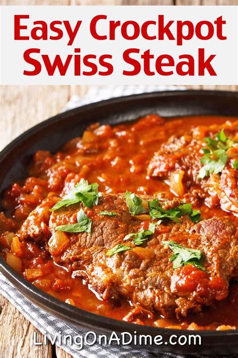 Easy Swiss Steak Recipes And Meal Plan - Perfect For The Crockpot