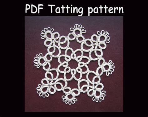 Easy Tatted Snowflake Patterns for Beginners PDF Tutorial Etsy