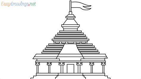 Easy Temple Drawing