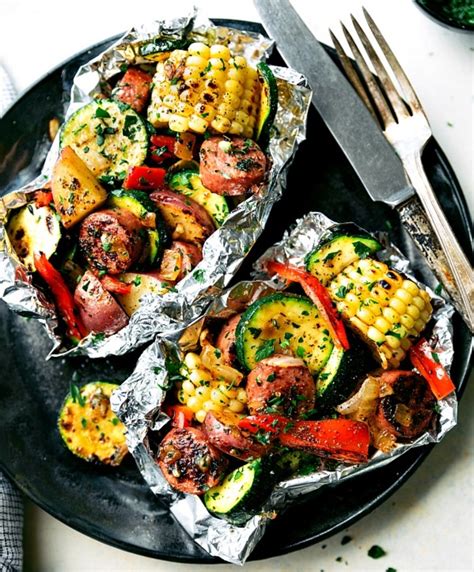 Easy Tin Foil Sausage and Veggies Dinner Butterball