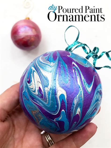 Easy To Make Christmas Ornaments: Painted Swirl …