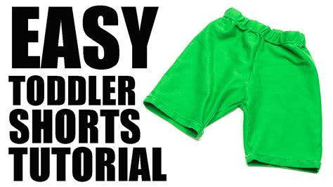 Easy Toddler Shorts Tutorial Free Pattern Youtube