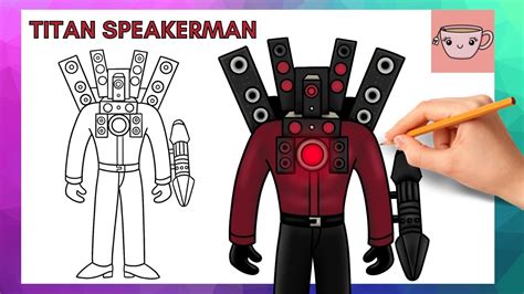 Easy Tutorial Drawing Speakerman How to Draw Speakerman Skibidi