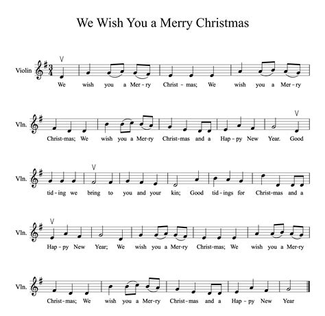 Easy Violin Sheet Music Christmas