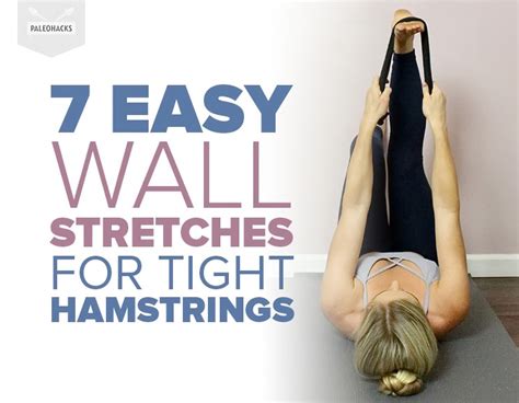 Easy Wall Hamstring Stretch For Tight Hamstrings - YouTube