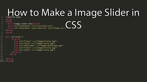 Easy Way to Create an Image Slider using HTML and CSS