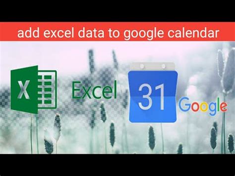 Easy Way to Import Excel into Google Calendar YouTube
