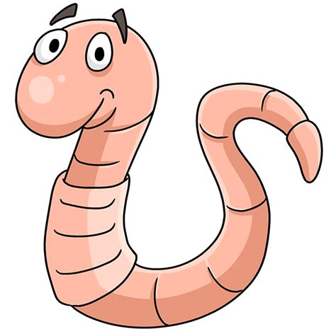 Easy Worm Drawing