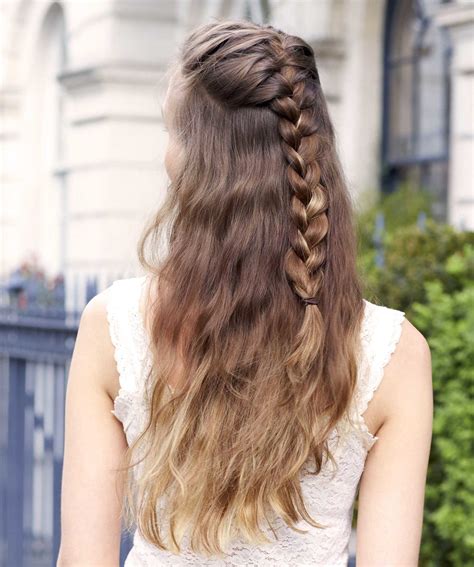 Easy braids. Now braid the leftover portion till the end and secure it with a hairband. Repeat the above steps for the right side. Braids for Lazy Girls. If your girl is too lazy to sit still for an elaborate style, you can try the following easy braid styles. #24. Twisted Braid Ponytail. Image source: Pinterest 