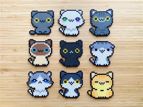 Easy cat perler bead pattern. Instant Download 8 Pcs Kawaii Cat Perler Bead Pattern, Popsicle Cat, Apple Cat, Strawberry Cat, Peach Cat, Lemon Cat, Graffiti Cat, Pink Cat (1.8k) $ 5.00. Add to Favorites ... Cat Sub/Bit Badges for Twitch stream | Simple Pixel Kawaii Kitten Loyalty Badges (25) (90) $ 6.97. Add to Favorites ... 