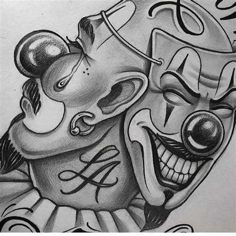 Easy chicano clown drawings. Clown Chicano Tattoo. Whether it’s the jester or the smile now, cry later faces, the face of the clown has long been a subject for Chicano tattooing. The clown Chicano tattoo meaning revolves around the idea of not showing weakness. Smile now and cry later and this is an attitude that had be taken on when times were tough in the neighborhood. 