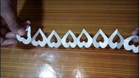 Easy decorative paper chain ideas DIY Paper cutting ... - YouTube