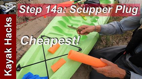 Easy diy scupper plugs.  plastic scupper plugs for long life used.  Scupp...