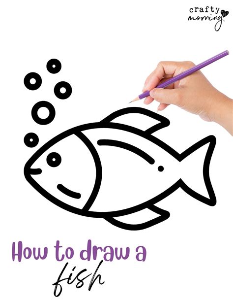 Easy fishing drawings. The easiest way is to draw a diagonal line up and out the top portion of the end of the fish. Then draw a second line down and out the bottom portion of the end of the fish. Draw a third line connecting the two lines with a … 