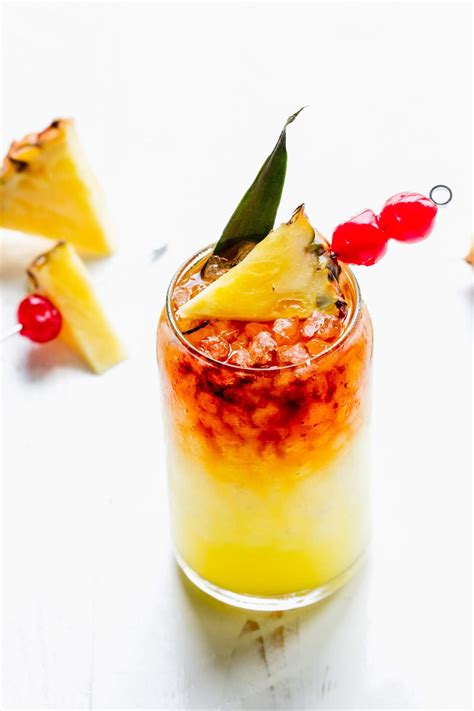 Easy mai tai recipe. It’s made with 3 simple ingredients — frozen pineapple, rum and coconut milk. It only takes a minute or two to blend up. It contains zero added sweeteners (trust me, the pineapple and coconut milk already make it plenty sweet). And it is guaranteed to give you those delicious, beachy, sunny vacation vibes wherever in the world life may find ... 