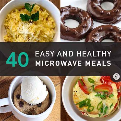 Easy microwave meals. 