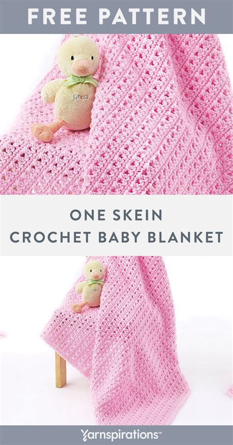 Easy one skein crochet baby blanket patterns.  For a larger or more complex blanke...