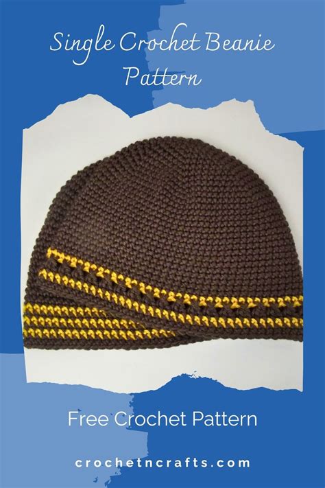 Easy single crochet beanie pattern.  Plus, I’ve Learn how to make a basic cr...