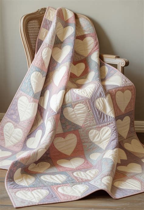 Easy wedding quilt patterns.  2) Heart-Shaped Quilt Blocks Heart-shaped qui...