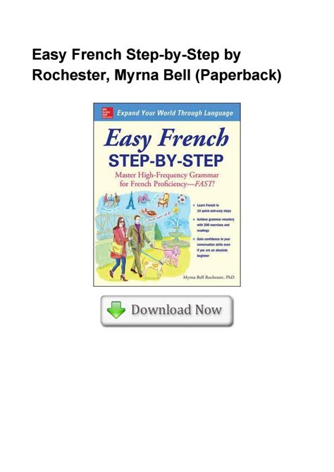 Download Easy French Stepbystep By Myrna Bell Rochester