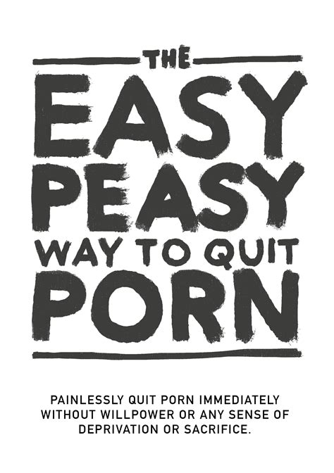 Easypeasy method. Jul 30, 2021 ... Chapter 7 | What Am I Giving Up? | The Easy Peasy Way to Quit Porn Audiobook. 9K views · 2 years ago ...more ... 