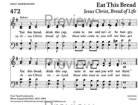 Eat This Bread Word to Worship