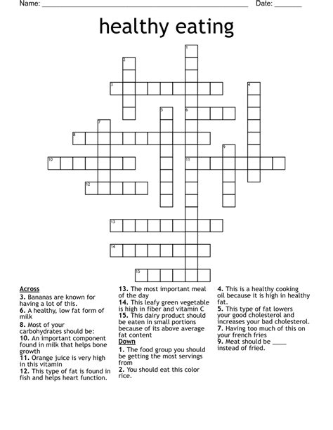 Eat crossword. We have the answer for Like a diet filled with Impossible things to eat crossword clue if you need help figuring out the solution!Crossword puzzles provide a fun and engaging way to keep your brain active and healthy, while also helping you develop important skills and improving your overall well-being.. Now, let's get into the answer for … 