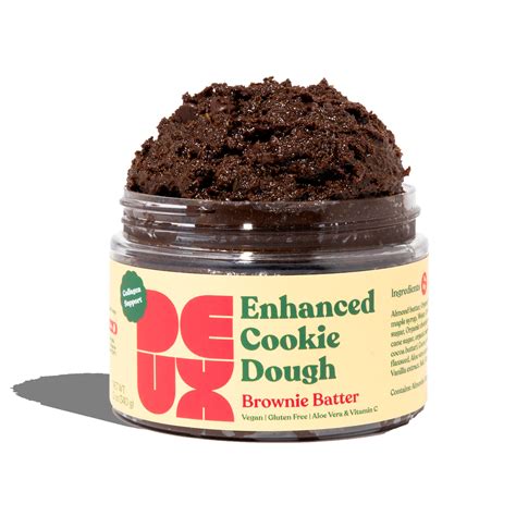 Eat deux. DEUX Vegan Gluten Free Birthday Cake Edible Enhanced Cookie Dough - 4oz. DEUX. 3.6 out of 5 stars with 55 ratings. 55. SNAP EBT eligible. $3.99 ($1.00/ounce) When purchased online. DEUX Vegan Chocolate Chip Enhanced Cookie Dough - 12oz. DEUX. 3.8 out of 5 stars with 74 ratings. 74. SNAP EBT eligible. $9.99 ($0.83/ounce) 