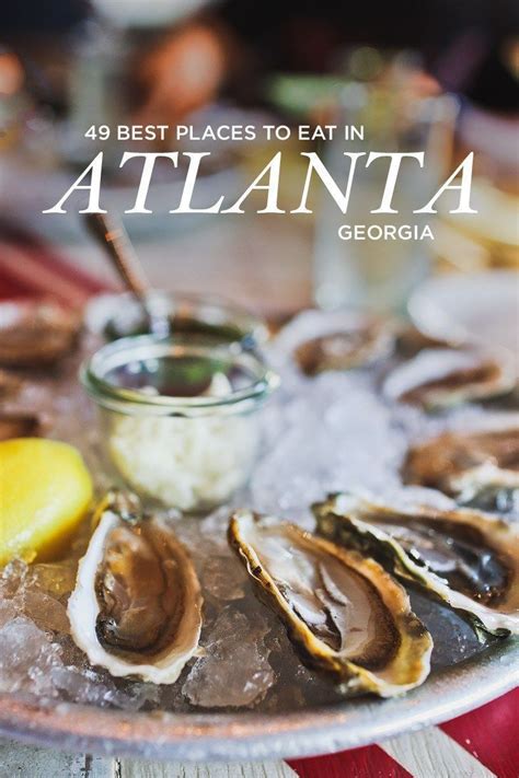 Eat in atlanta. By George, a destination restaurant in Atlanta, opened its doors in summer 2019 in the Candler Hotel. It offers classical cuisine largely influenced by ... 