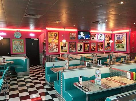 The diner's decor was reminiscent of the 1950s. The diner's waitstaff wore retro uniforms. My favorite diner is the one on Main Street. The diner was crowded with people grabbing a quick breakfast before work. We went to a diner for a greasy spoon breakfast. The diner had a jukebox playing oldies music..