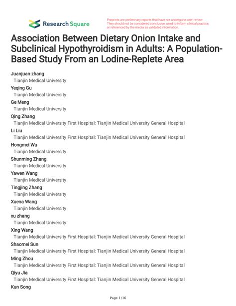 Eating onion for thyroid.  Methods A cross-sectional study (6515 men and Jul 22, ...