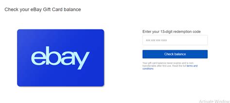 Ebay Gift Card Balance Checker Website